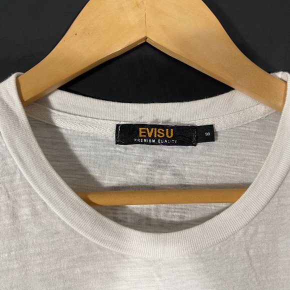 Evisu embroidered graphic print logo tshirt white - Picture 4 of 7